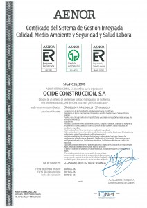 Certificado Sistema de Gestion Integrada - 2017